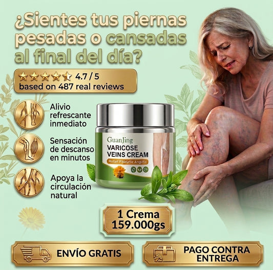 Crema Piernas Perfectas™ – Tratamiento Botánico para Várices y Celulitis