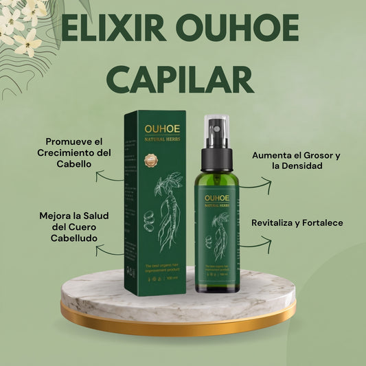 Tónico Capilar Anticaída OUHOE Natural Herbs – Crecimiento y Densidad (100ml)