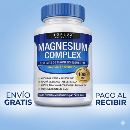 Magnesium Complex 8 Formas de Magnesio Elemental 30caps