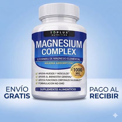 Magnesium Complex 8 Formas de Magnesio Elemental 60Caps
